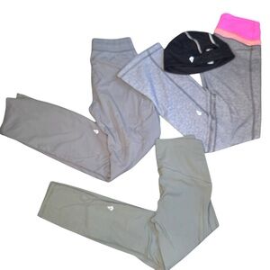 Ivivva Lot Of 4 Girls Size 10 Leggings Dance Pants Hat Gray Athletic Lululemon